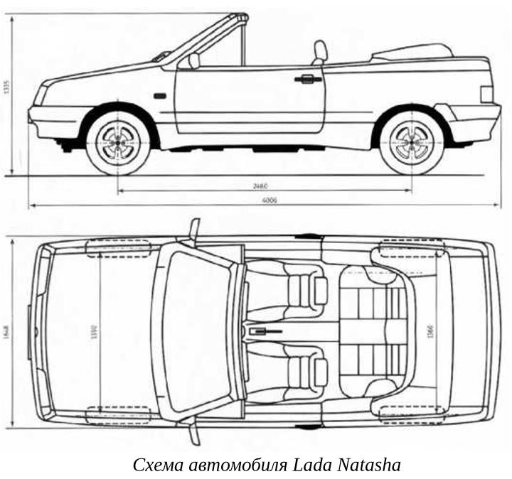 Лада 2109 чертеж