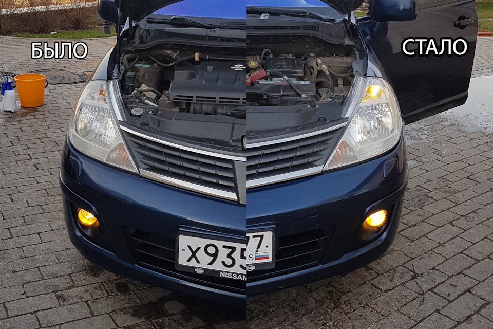 Лампочки в габариты и подсветку номера — Nissan Tiida (1G), 1,6 л, 2007 ...