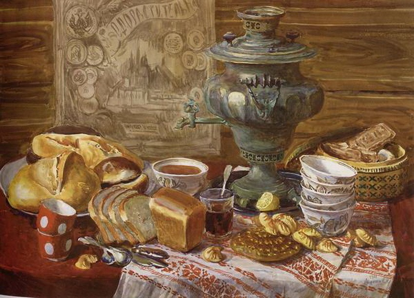 Чаепитие на руси картинки