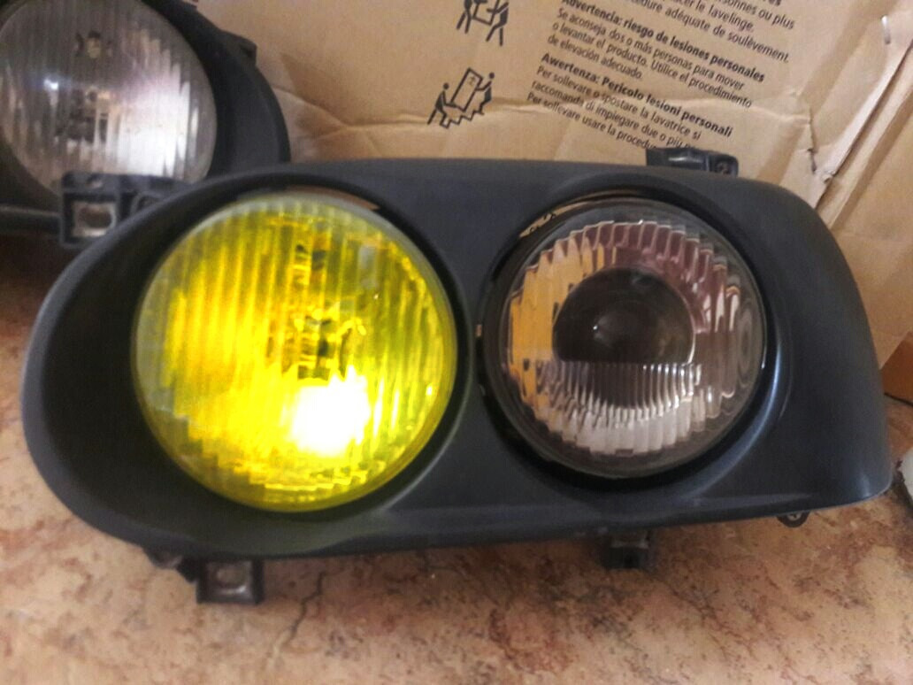 Фары (кытай) — в стиле Dual Round — Volkswagen Golf Mk3, 1,8 л, 1993