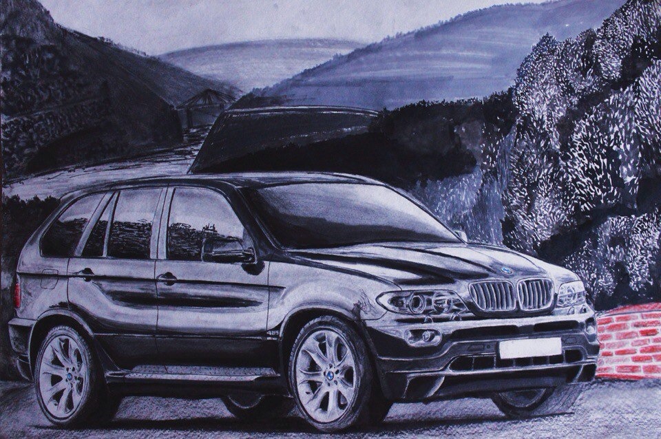 Bmw x5 e53 рисунок