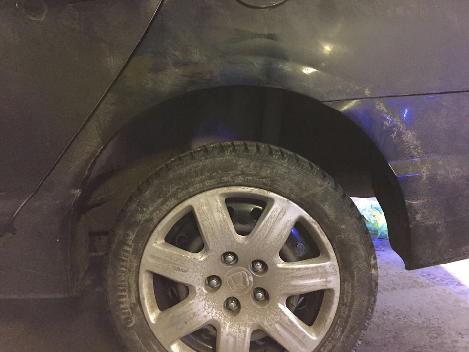 Сразу после того как опустил машину с домкрата. Я конечно был в шоке — Honda Civic 4D (8G)