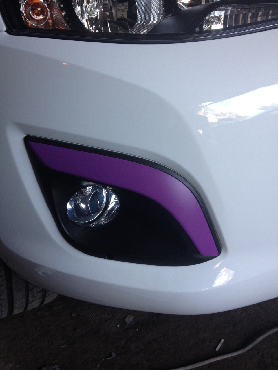 Фиолетовая… — Lada Калина 2 хэтчбек, 1,6 л, 2015 года | стайлинг | DRIVE2