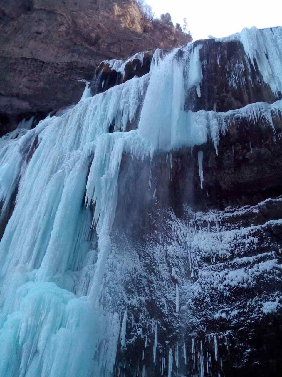 Чегем водопады зима