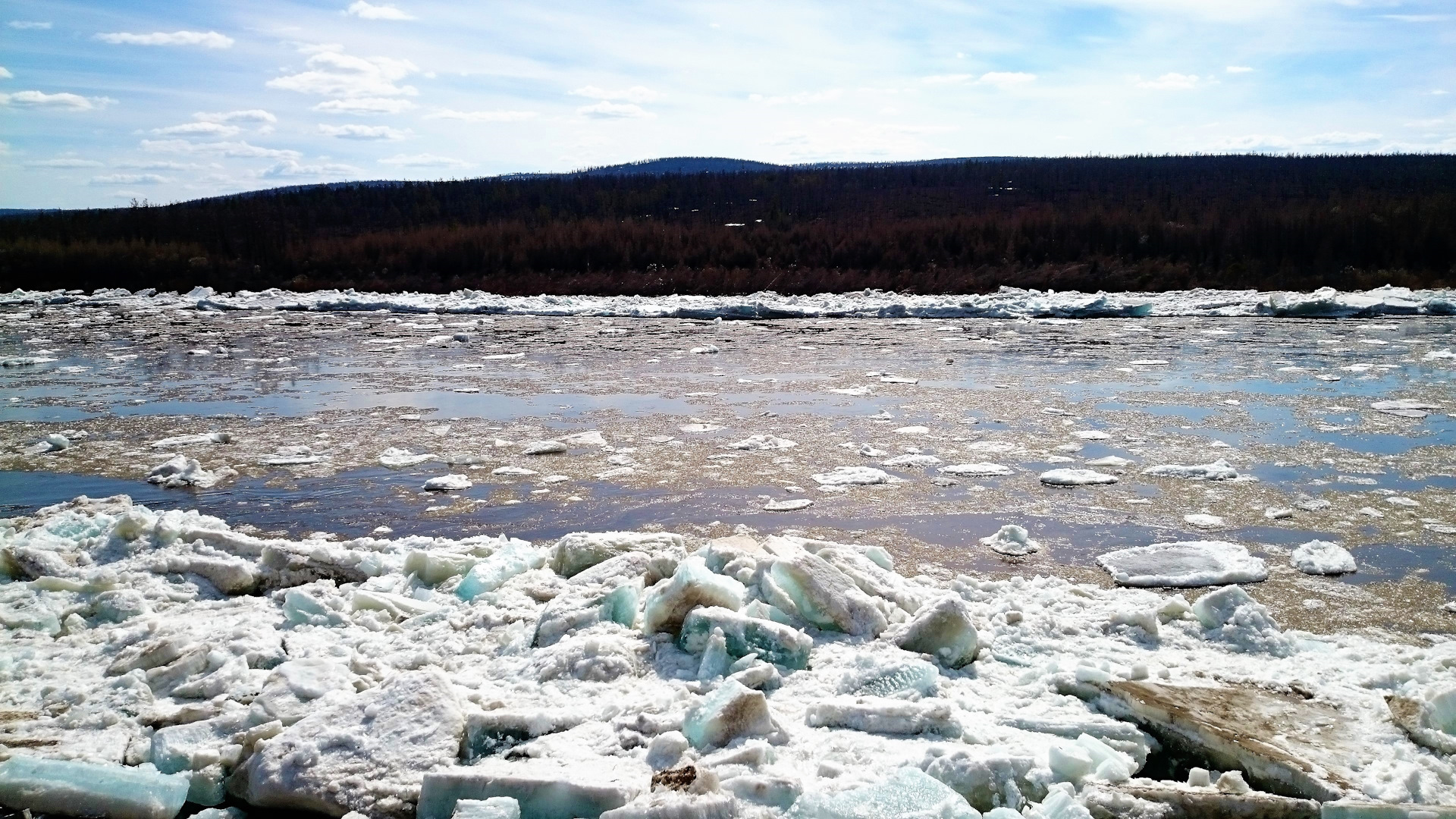 Лед на реке