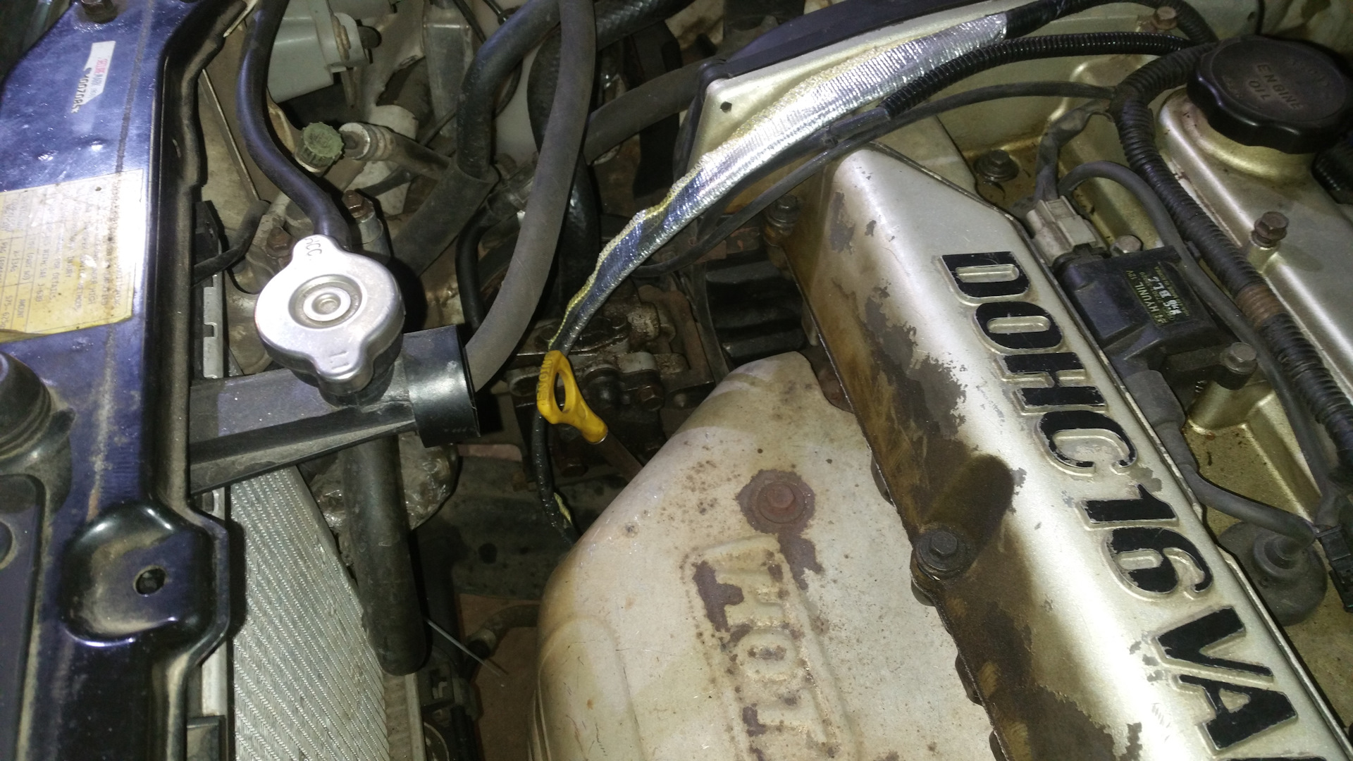 Инжекторная коса_часть 3 — Hyundai Santa Fe (1G), 2,4 л, 2002 года ...