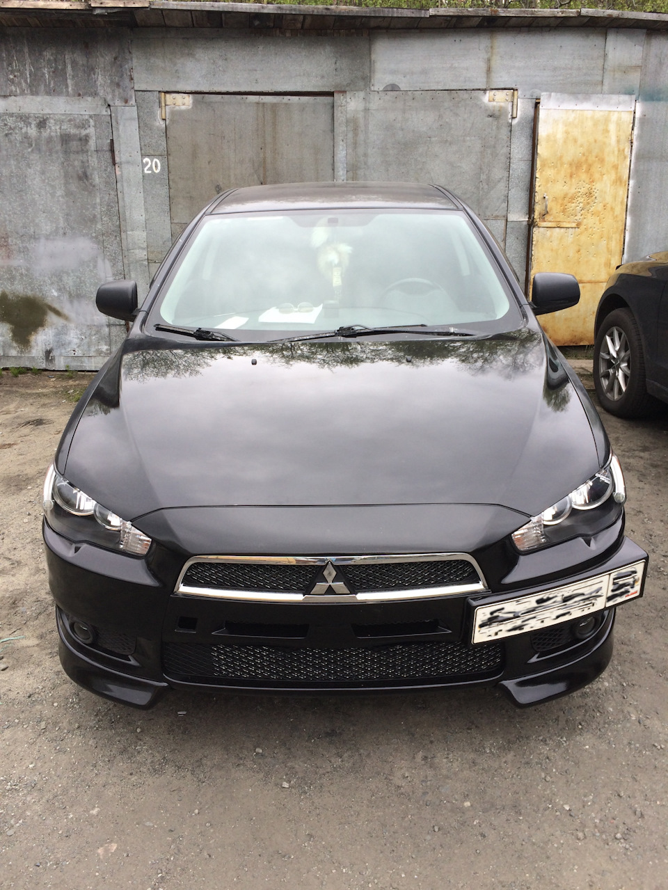 новая морда после аварии — Mitsubishi Lancer X, 1,5 л, 2011 года | кузовной  ремонт | DRIVE2