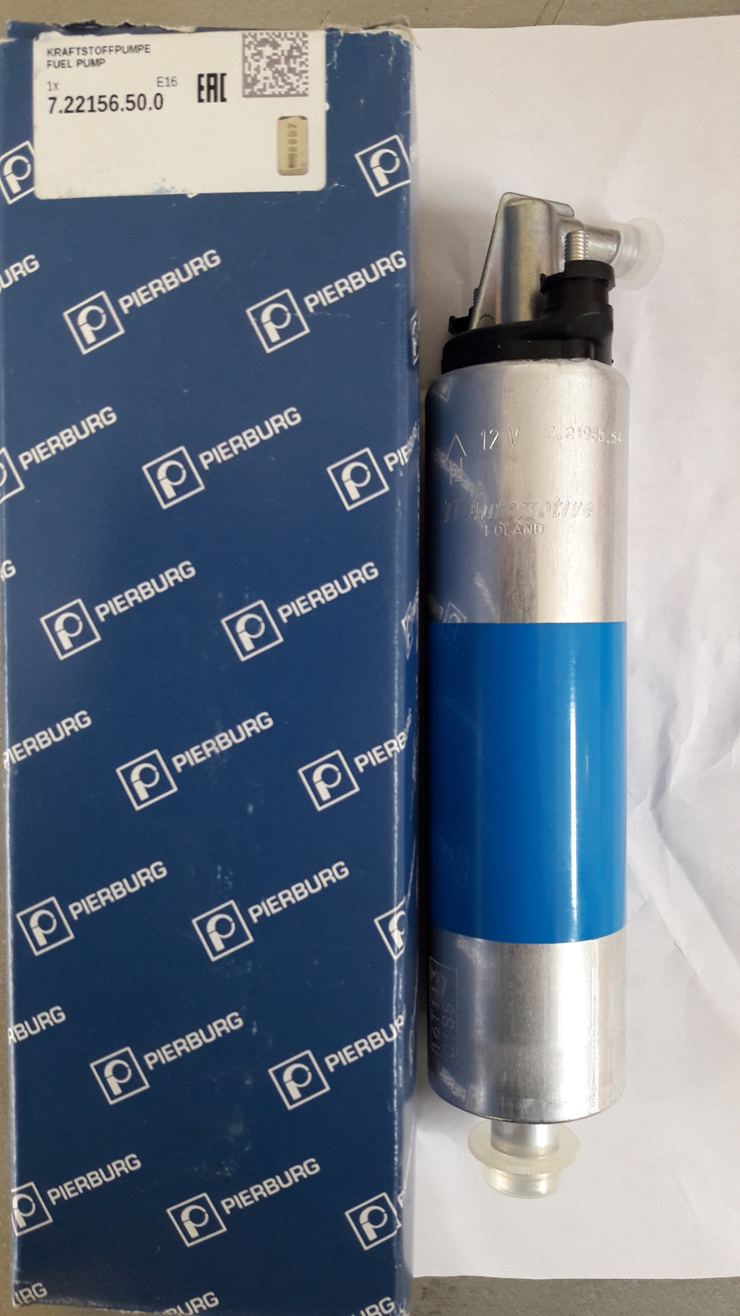 Топливный насос Pierburg 7.22156.50.0 — DRIVE2