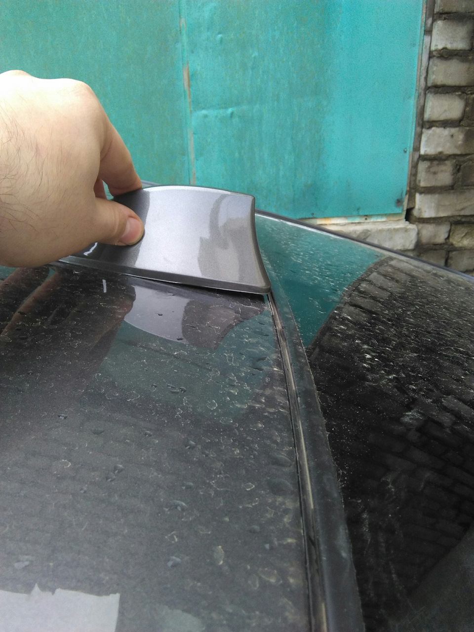 Акулий плавник — Hyundai Solaris, 1,6 л, 2011 года | аксессуары | DRIVE2