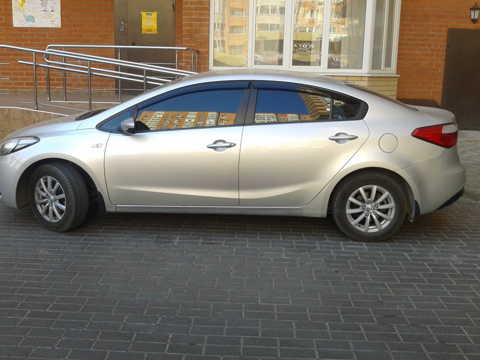 Тонировочка и дефлекторы на окна — KIA Cerato (3G), 1,6 л, 2013 года ...