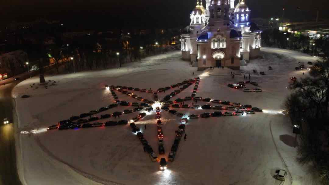 Собор Новочеркасск вечером