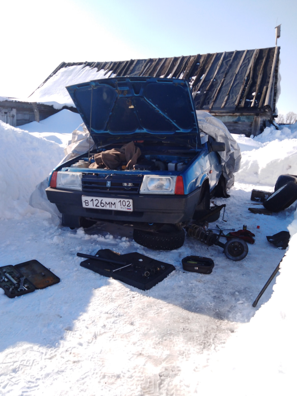 Ремонт ходовки ваз 21099. Ч.1. — Lada 21099, 1,5 л, 1997 года | своими  руками | DRIVE2