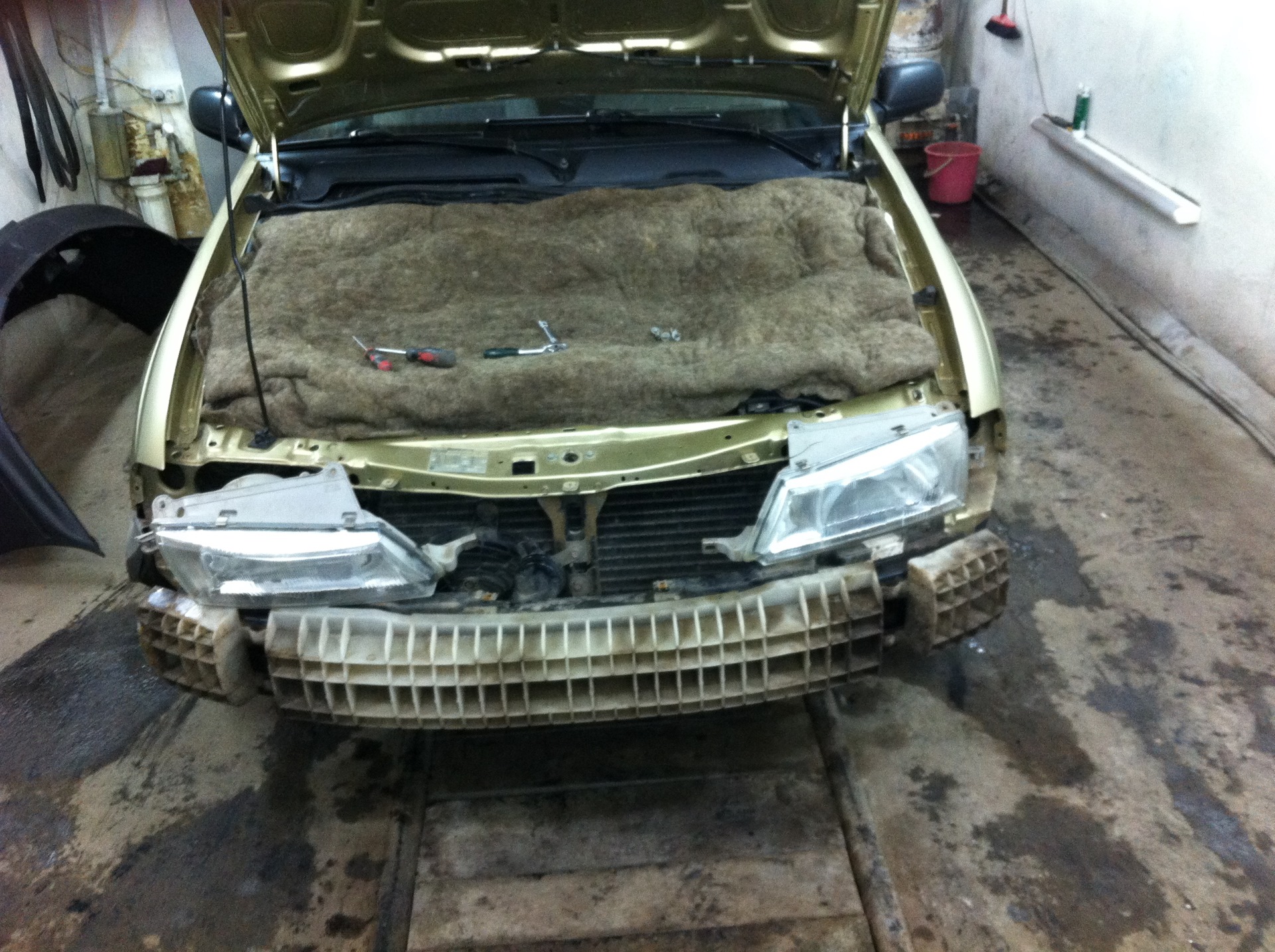 Daewoo nexia как снять бампер ремонт бампера часть № 1 - Daewoo Nexia, 1,5 л, 2008 года кузовной ремонт DRIVE2
