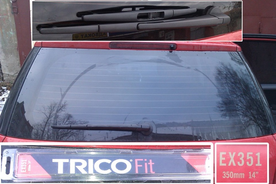 Задний дворник Trico ExactFit Rear 350mm — Suzuki SX4 (1G), 1,6 л, 2013 ...