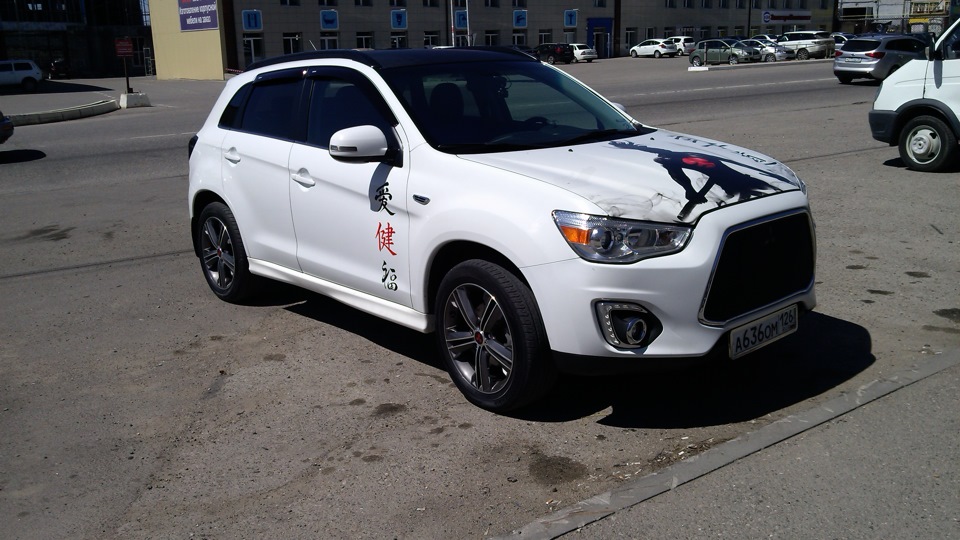 Mitsubishi asx тюнинг фото Mitsubishi ASX 1.8 бензиновый 2013 до этого lancer 9 на DRIVE2