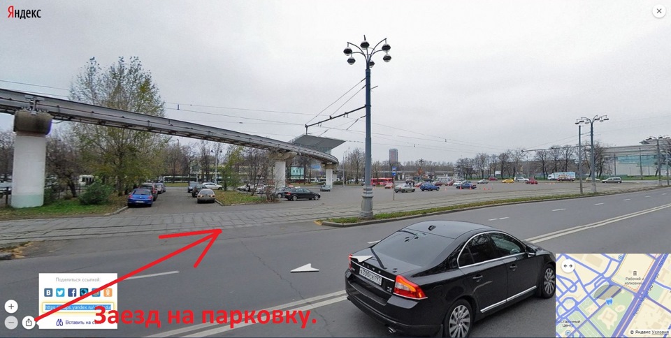 Карта парковок вднх