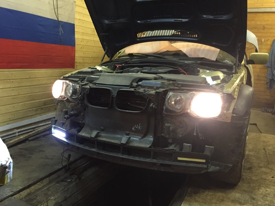 Ходовые огни на Bmw e46 Compact — DRIVE2