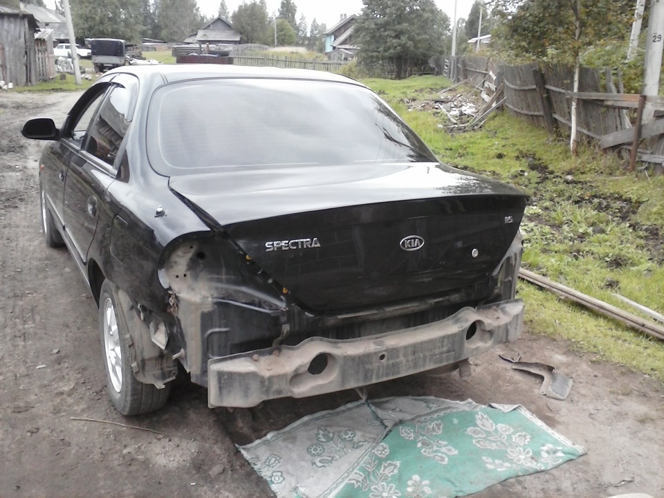 Ремонт заднего бампера. — KIA Spectra, 1,6 л, 2009 года | своими руками ...