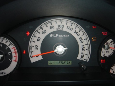 Conversion of the speedometer scale from miles to km  - Toyota FJ Cruiser 40L 2007