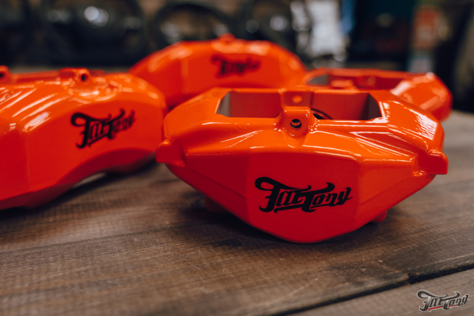 Окрас суппортов с нанесением логотипа FatTony — FatTony на DRIVE2