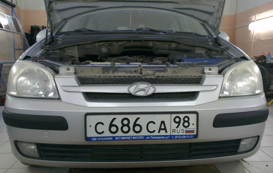 Полировка фар — Hyundai Getz, 1,6 л, 2003 года | визит на сервис | DRIVE2