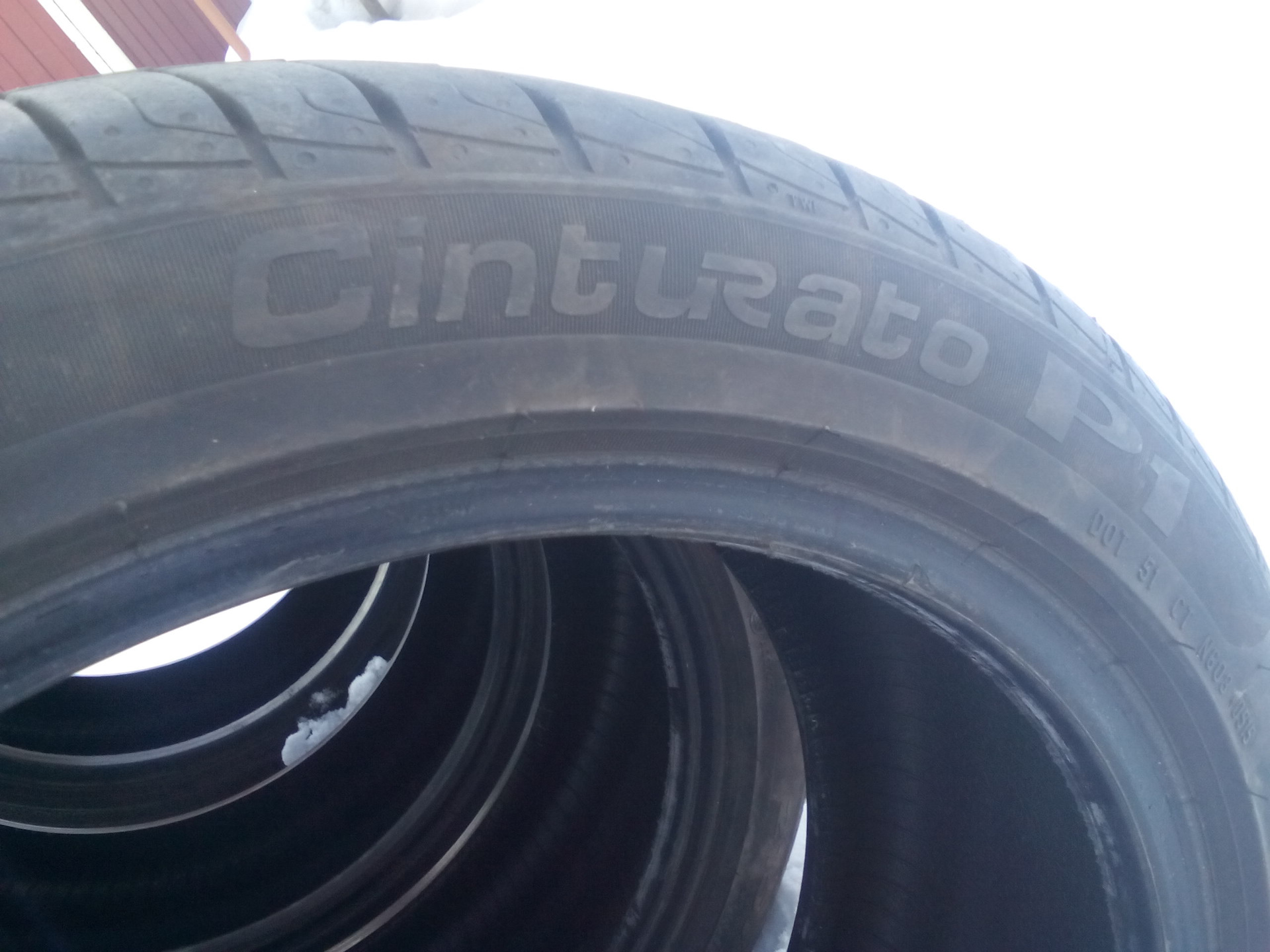 PIRELLI Cinturato P1 215/45 R17 — Toyota E120, 1,5 л, 2002 года | шины ...