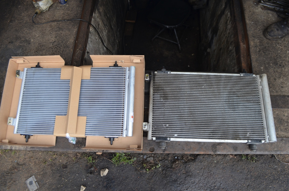 новый и старый радиаторы — Citroen C8