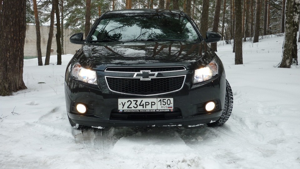 Chevrolet Cruze ксенон в ПТФ