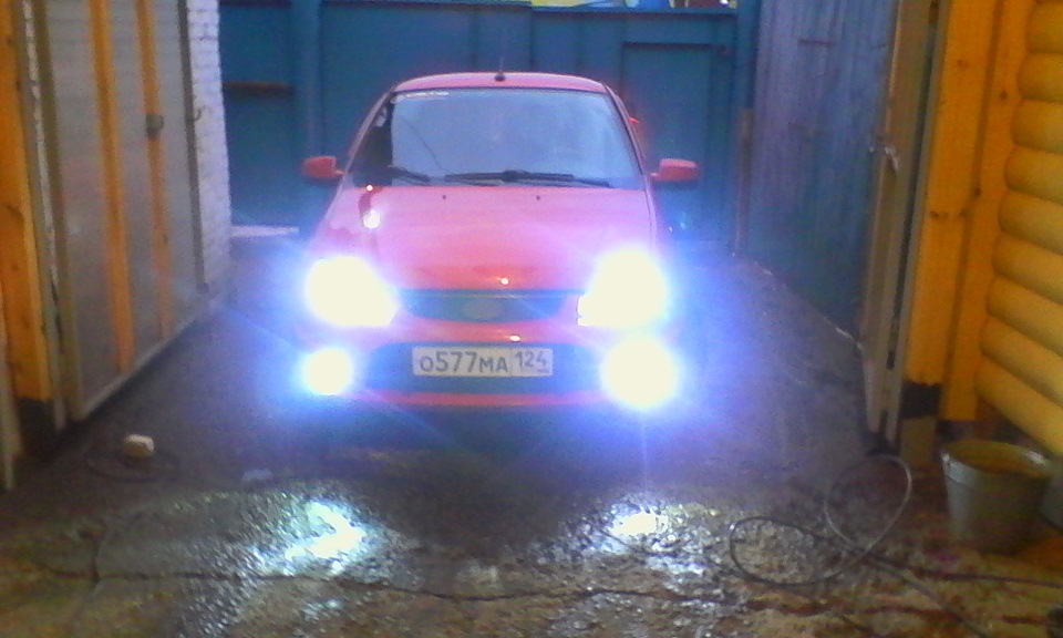 Ксенон — Lada Калина Спорт (1G), 1,6 л, 2013 года | другое | DRIVE2
