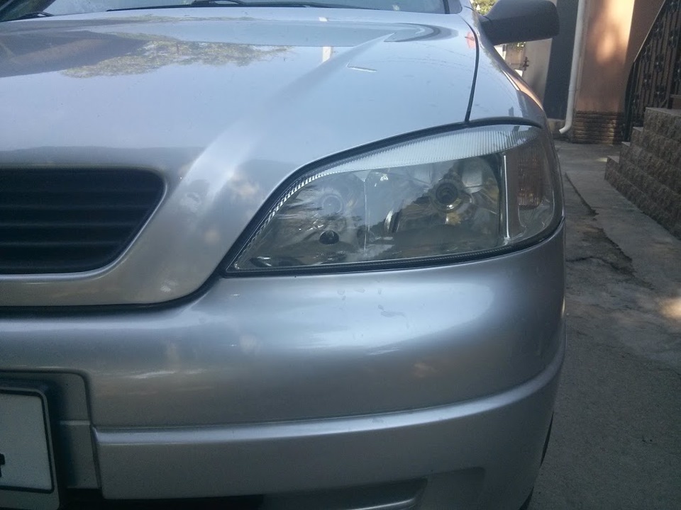 7. Очистка фары и клейка ресниц — Opel Astra G, 2 л, 2007 года | тюнинг ...