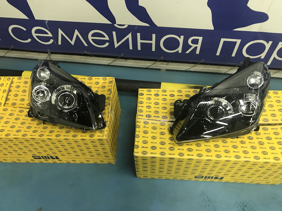 Новая оптика Hella ксенон — Opel Astra H GTC, 1,8 л, 2007 года ...