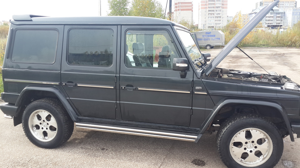 мойка дрыгателя — керхер или щетка — Mercedes-Benz G-Class (W463), 3,2 ...