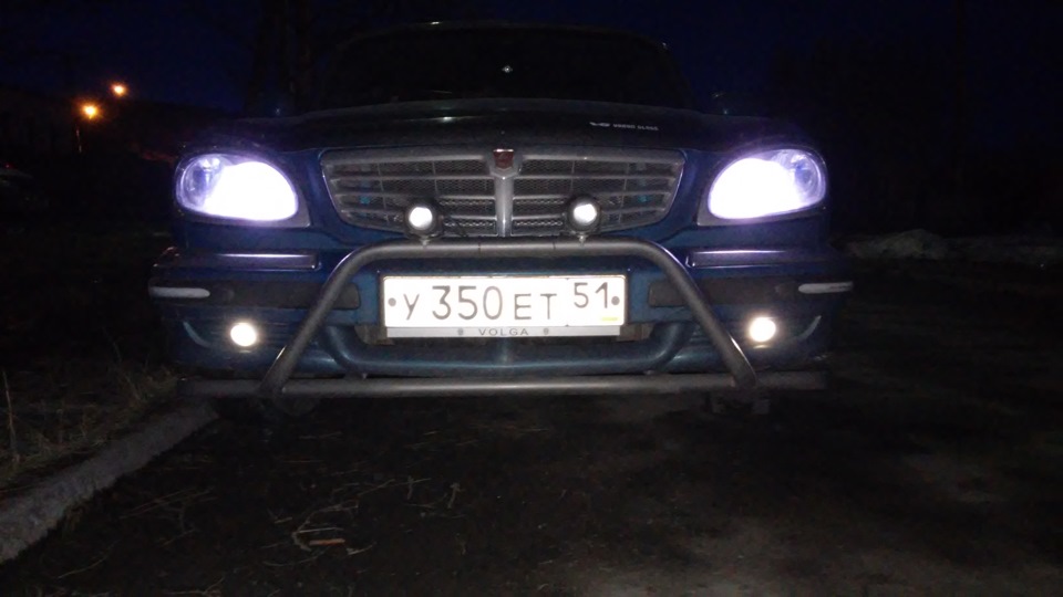 Замена галогеновых ламп в птф на светодиодные — ГАЗ 31105, 2,3 л, 2005 ...