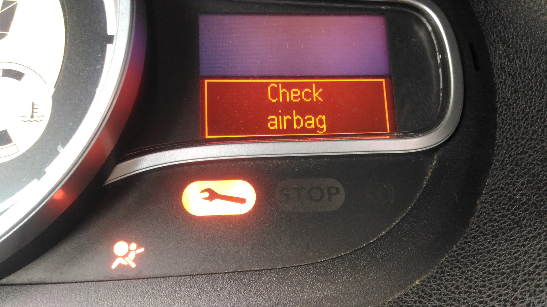 Check airbag рено меган 2 причины