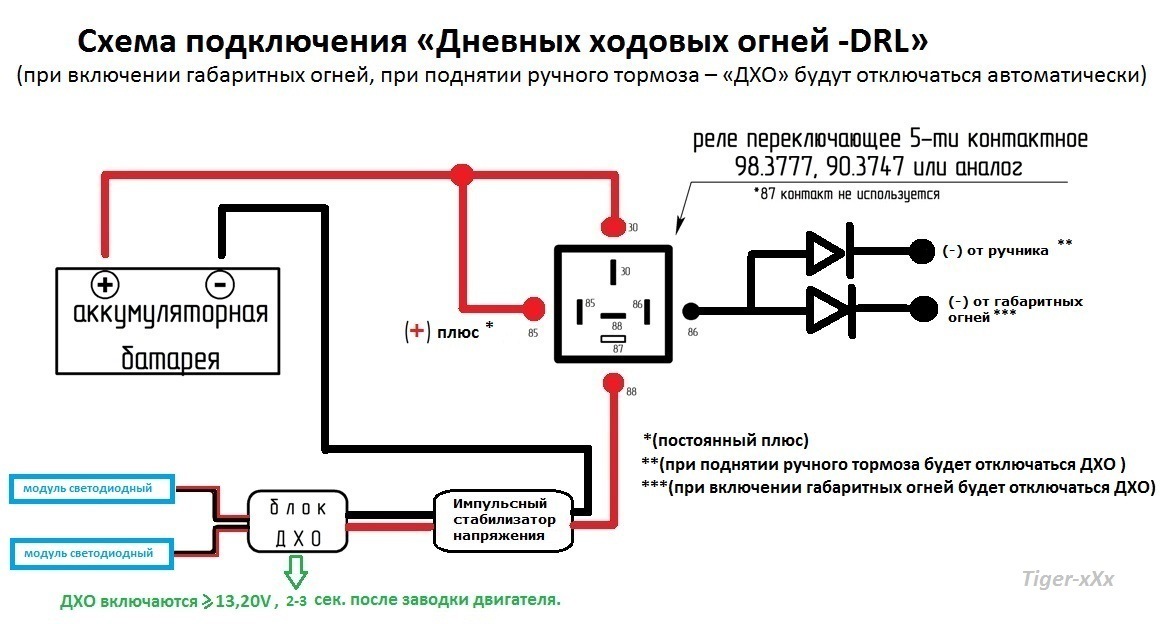 Как подключить дневные ходовые огни на машину Установка "Дневных ходовых огней-DRL" на Kia RIO-3 - KIA Rio (3G), 1,6 л, 2013 г