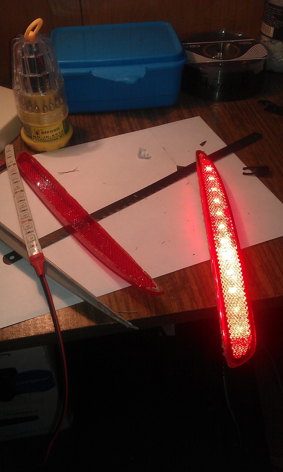 Габариты в катафоты в заднем бампере. — Mazda 6 (1G), 2 л., 2004 года ...