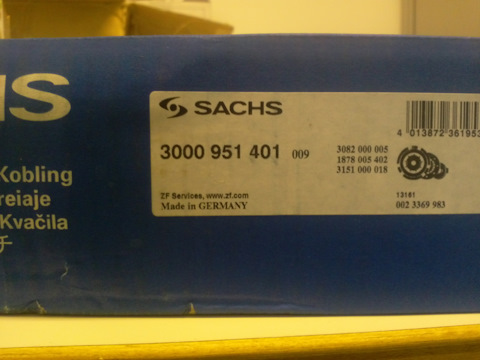3000951401 Комплект сцепления SACHS | Запчасти на DRIVE2
