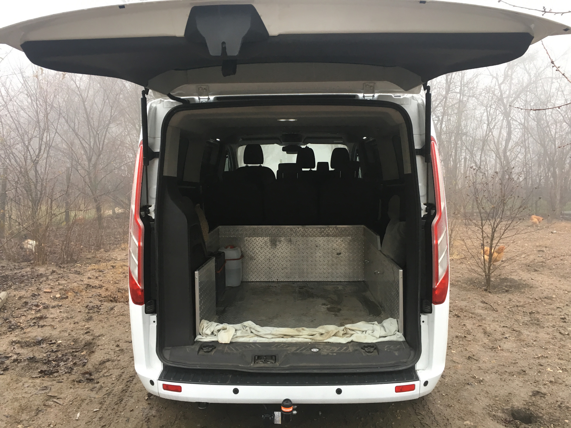 Ford Transit Custom габариты грузового отсека