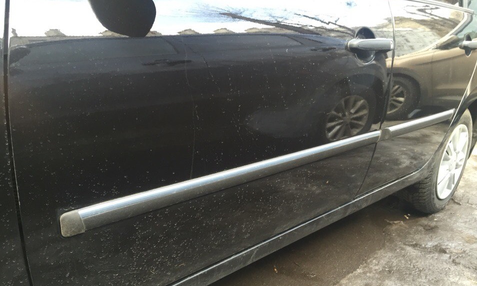 Молдинги дверей — Lada Калина 2 универсал, 1,5 л, 2014 года ...