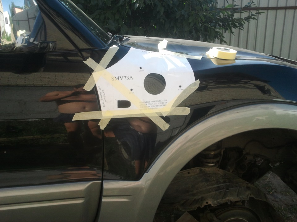 Шноркель — Mitsubishi Pajero (3G), 3 л, 2005 года | тюнинг | DRIVE2