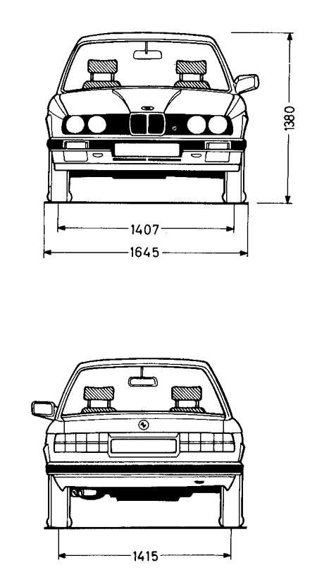 Bmw m3 e30 чертеж