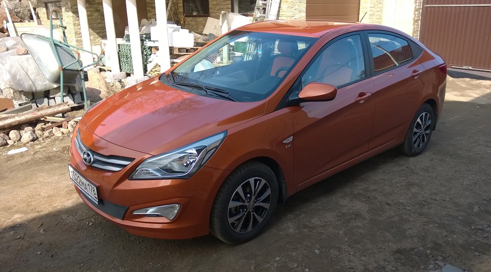 Переобулся и поставил новые диски К&К КС685 — Hyundai Solaris (1G), 1,6 ...