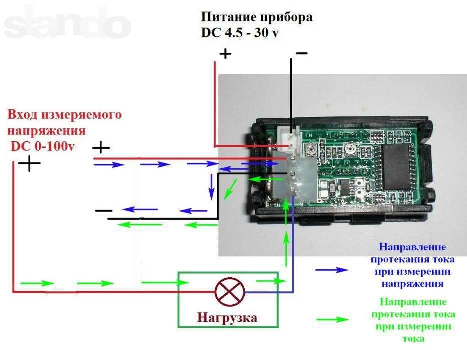 Китайская схема подключения. Схема подключения китайского вольтметра амперметра. Схема включения китайского вольтамперметра. Схема подключения китайского вольтамперметра. Цифровой ампервольтметр DC 0-100в 10а.