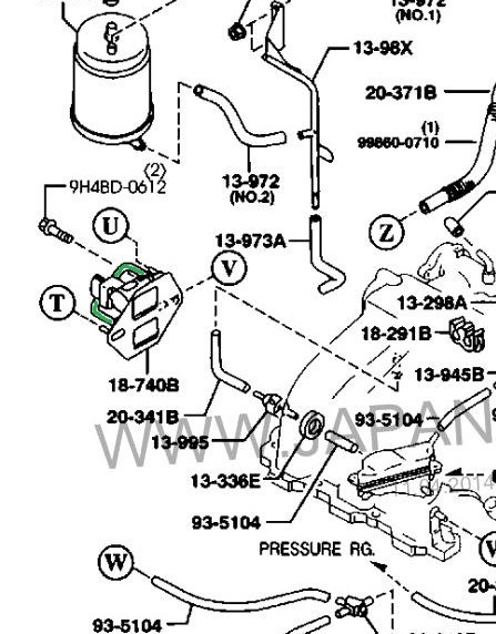 Вакуумные системы мазда. Топливная система мазда бонго френди дизель r2. Вакуумные системы мазда. Трубки вакуумной системы мазда 626 2. 2.