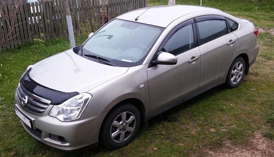 nissan almera g15 дефлектор капота