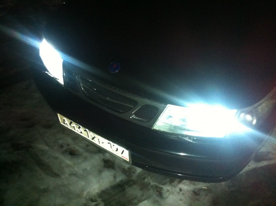 Новые светодиоды в габариты. — Saab 9-5 (1G), 2,3 л, 1999 года ...