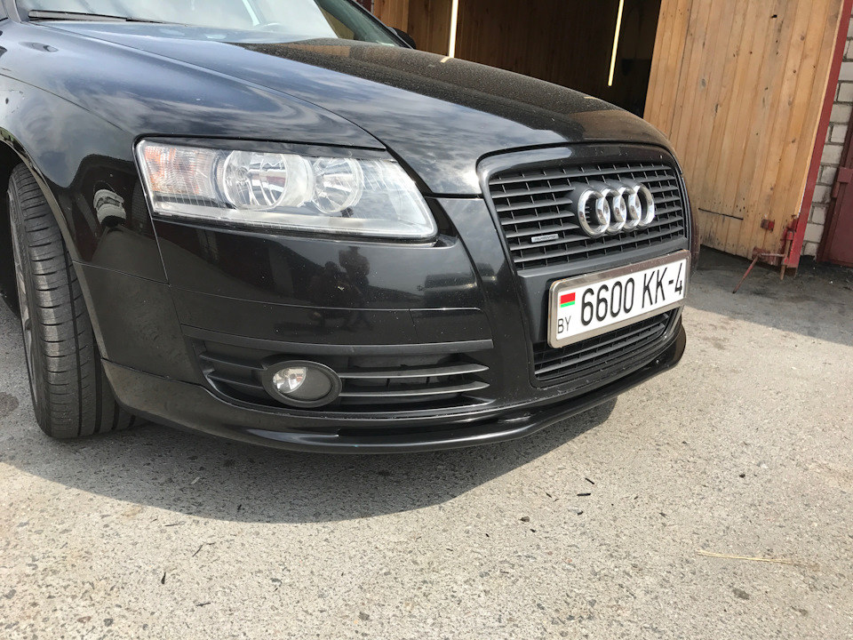 Установка губы на передний бампер — Audi A6 Avant (C6), 3 л, 2006 года ...
