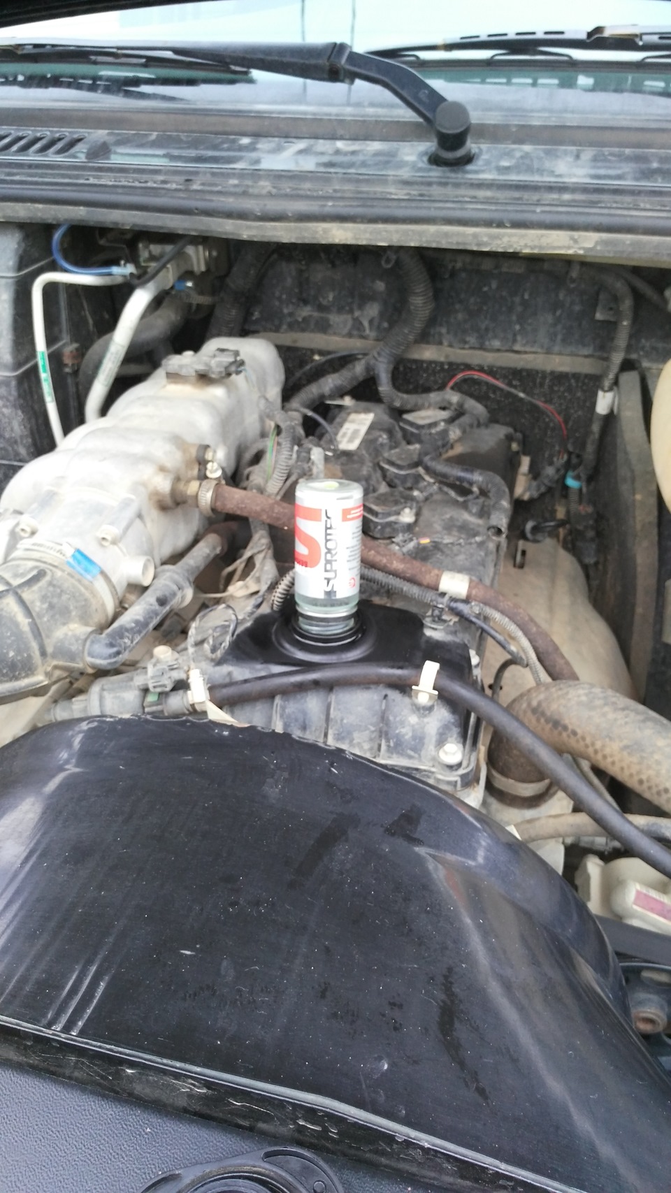 Замена масло и обработка двигателя Супротеком. — УАЗ Patriot, 2,7 л ...