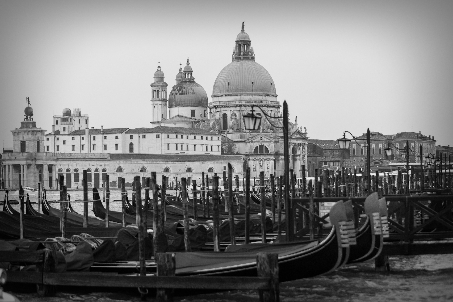 венеция в черно белом