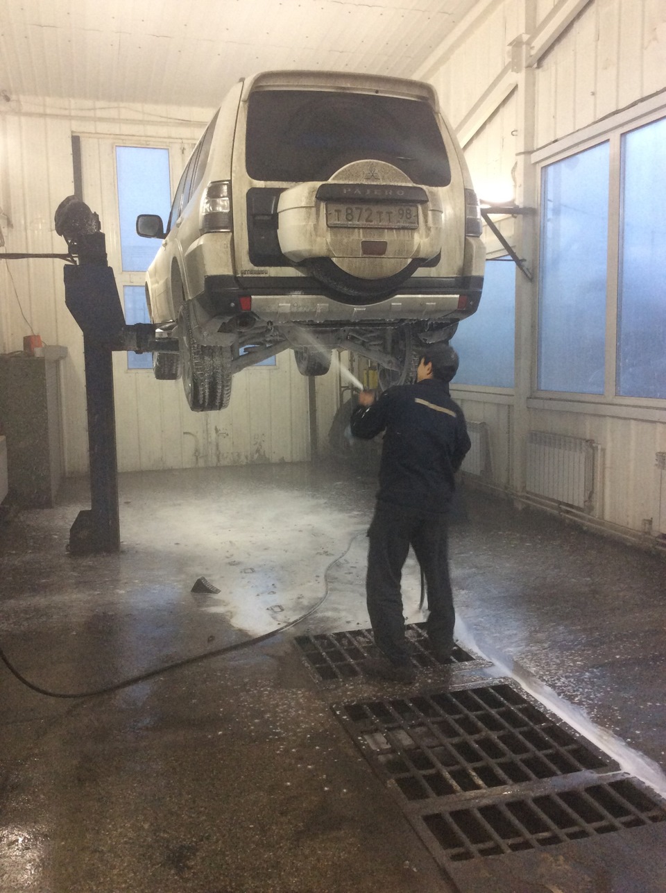 мойка днища в Лигово — Mitsubishi Pajero (4G), 3,2 л, 2008 года | мойка ...